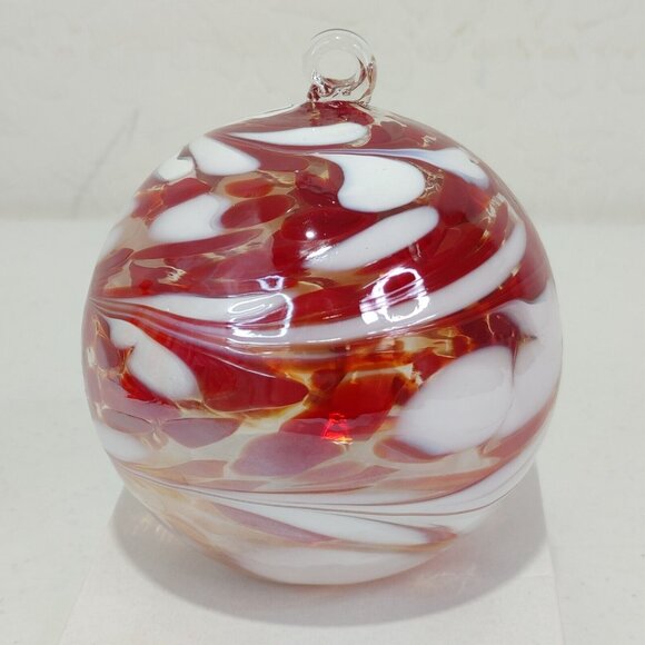 3 Pieces Huta Szkla Zorza Handmade Holiday Glass Ornament From Poland - Picture 3 of 9